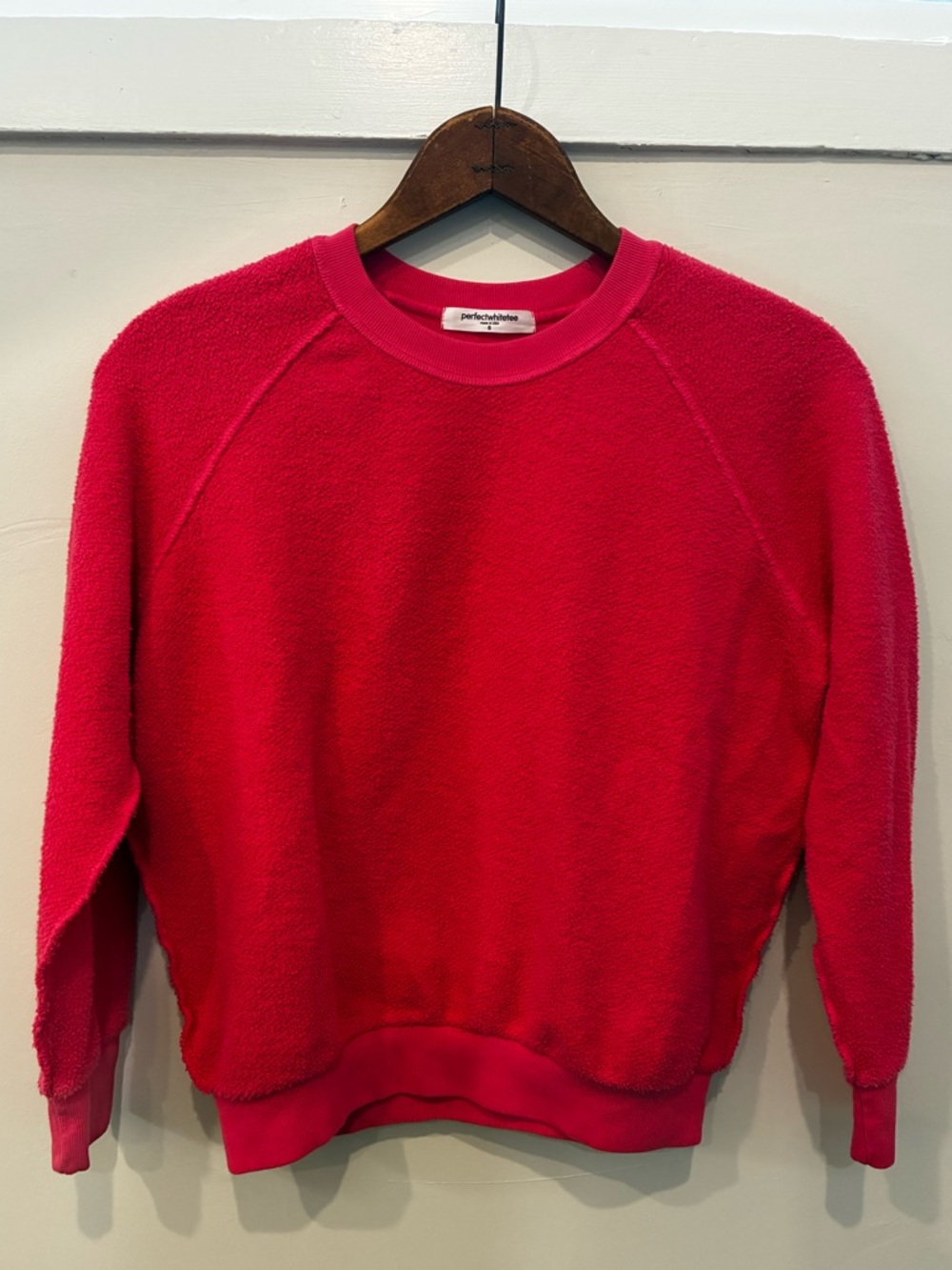 Perfectwhitetee Ziggy Inside out Sweatshirt in Pinkbloom bright pink in Size S - Picture 5 of 14